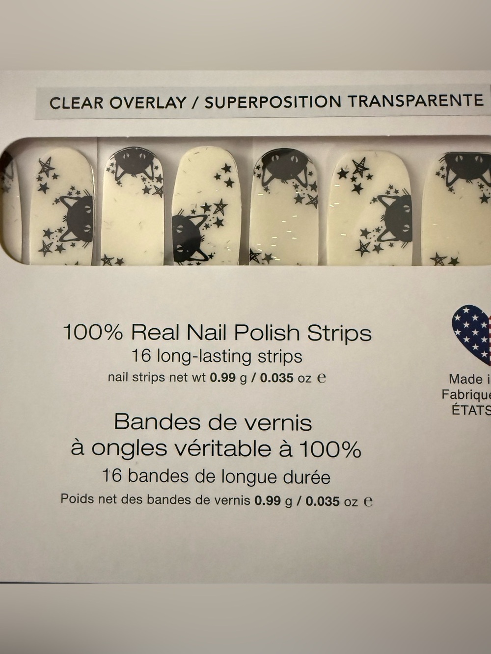 Color Street Nine Lives Clear Overlay Nail Polish Strips Brand New - Picture 4 of 5